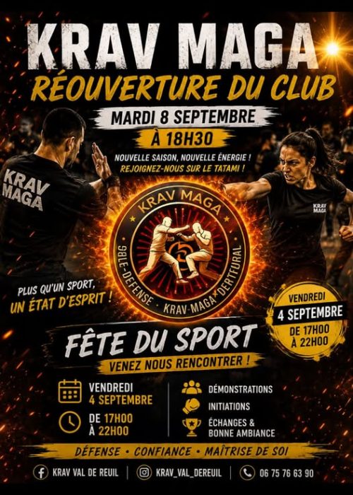 Stand KFKM27 Krav-Maga et Kung-Fu à la Fête du Sport de Val-de-Reuil.